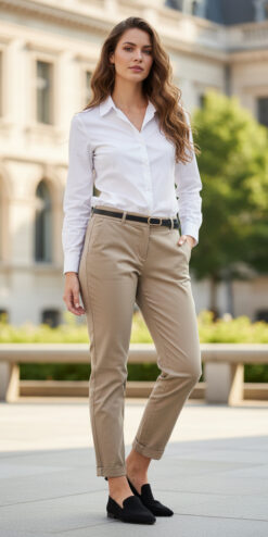 Cluca Broek Focette Taupe