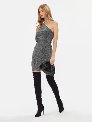 JDY Vilde one shoulder dress blacksilver