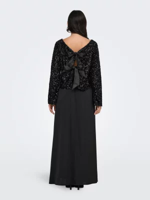 JDY Sara Bow Sequins top paillet
